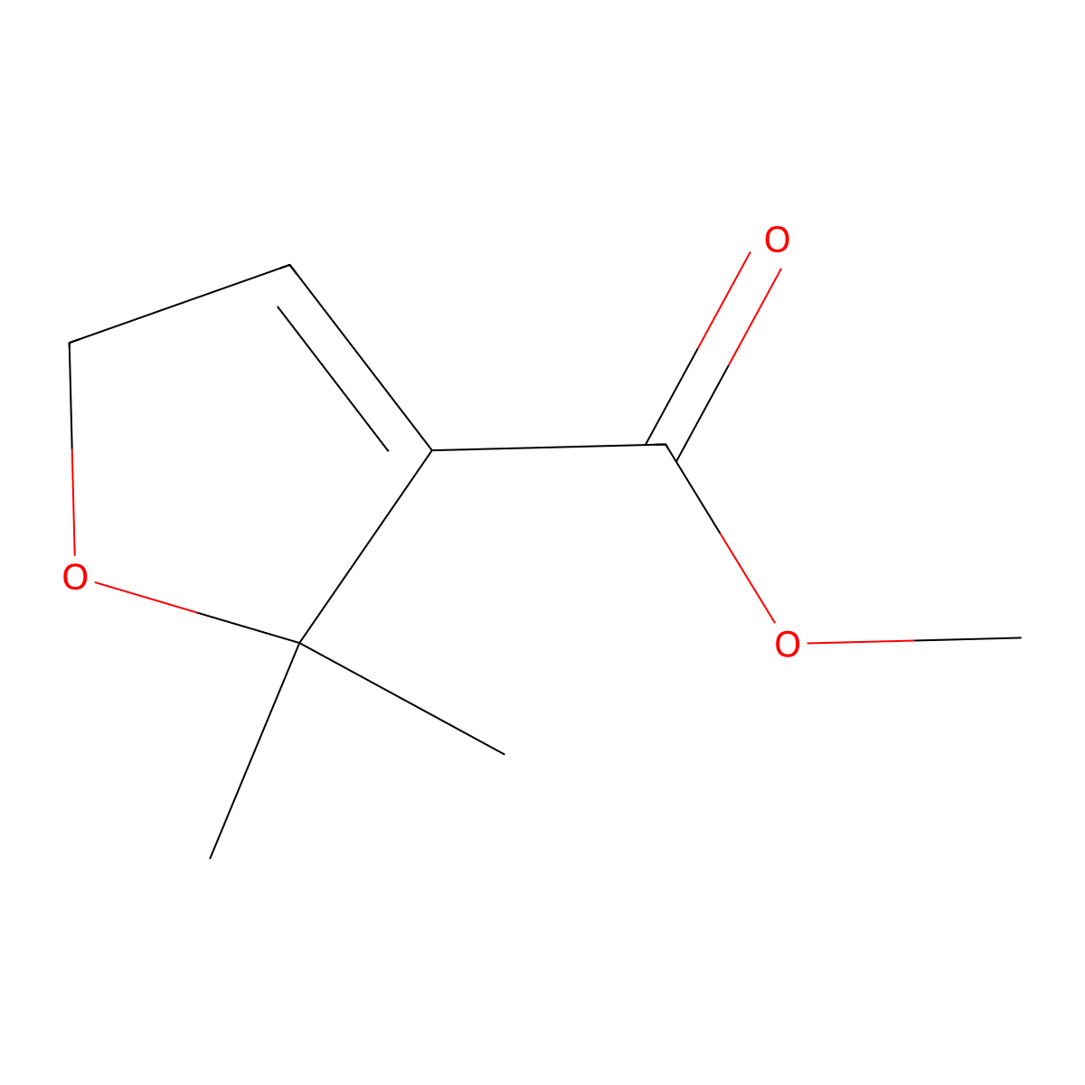 Methyl 2,2-dimethyl-2,5-dihydrofuran-3-carboxylate molecular structure, CAS 2031269-42-6