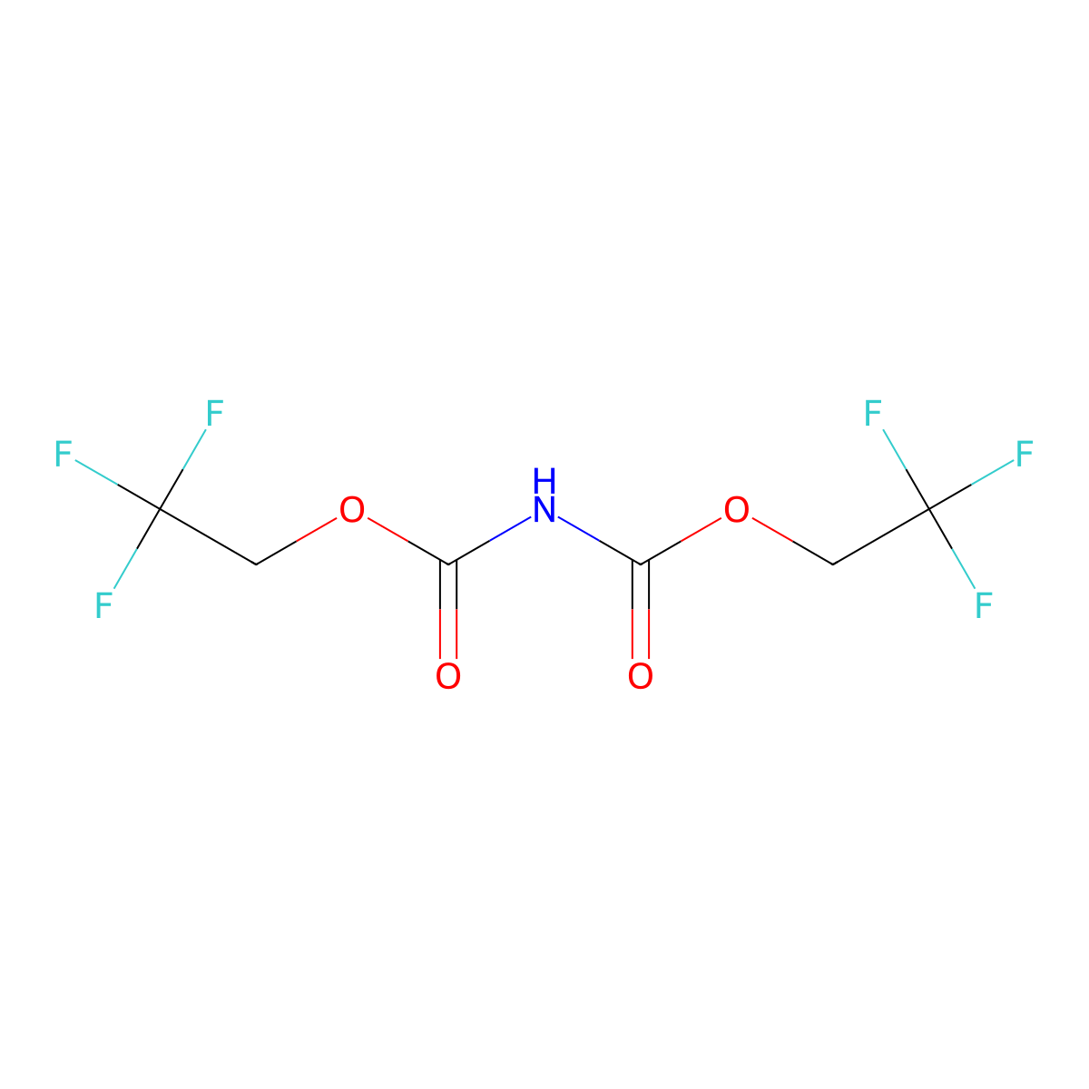 2,2,2-trifluoroethyl N-[(2,2,2-trifluoroethoxy)carbonyl]carbamate molecular structure, CAS 2031269-45-9