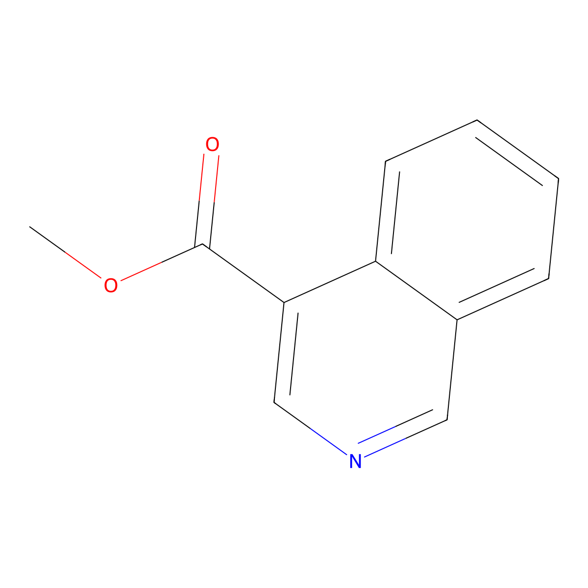 Methyl Isoquinoline-4-carboxylate molecular structure, CAS 20317-40-2