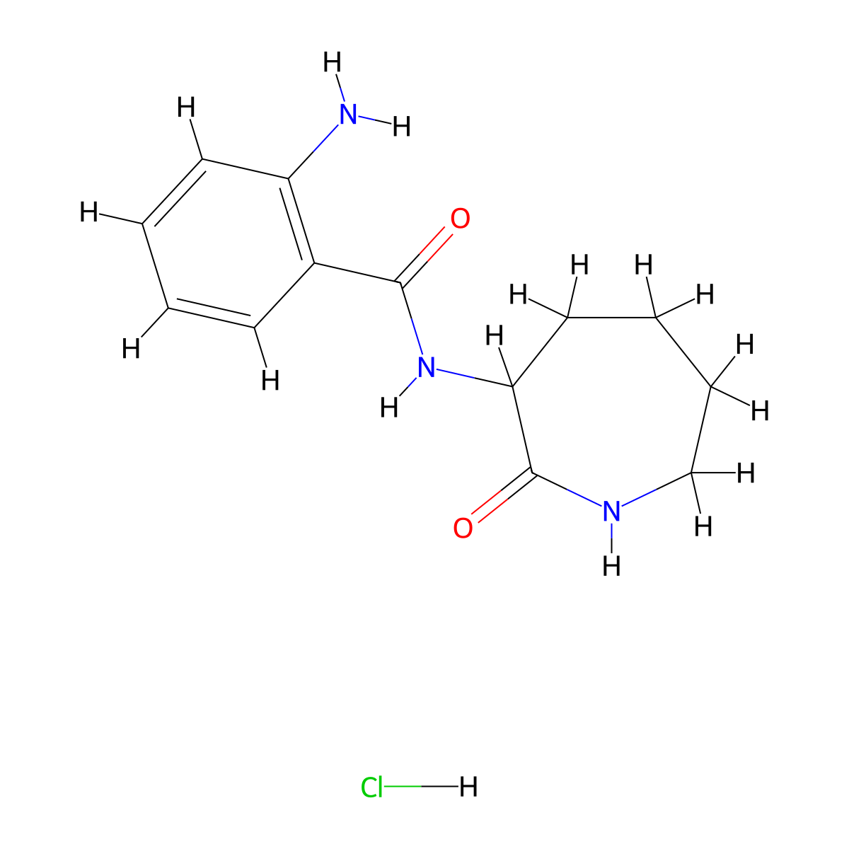 2-amino-N-(2-oxoazepan-3-yl)benzamidehydrochloride molecular structure, CAS 2031737-42-3