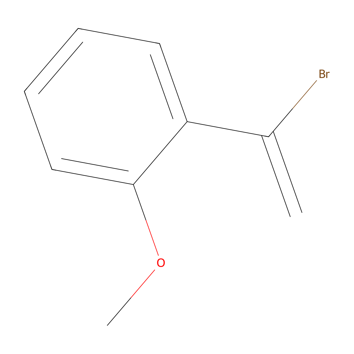 1-(1-Bromovinyl)-2-methoxybenzene molecular structure, CAS 203176-35-6