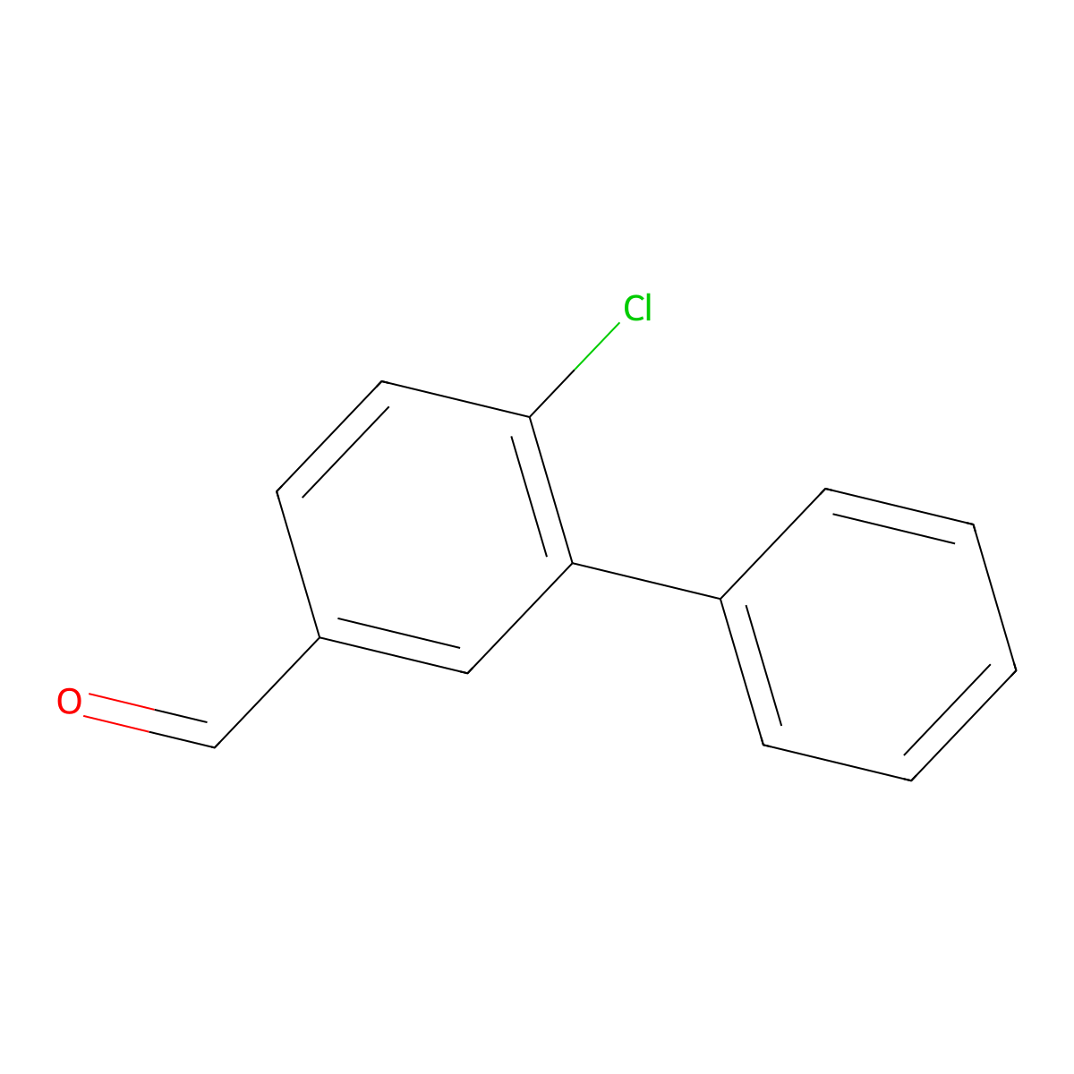 4-Chloro-3-phenylbenzaldehyde molecular structure, CAS 203178-92-1