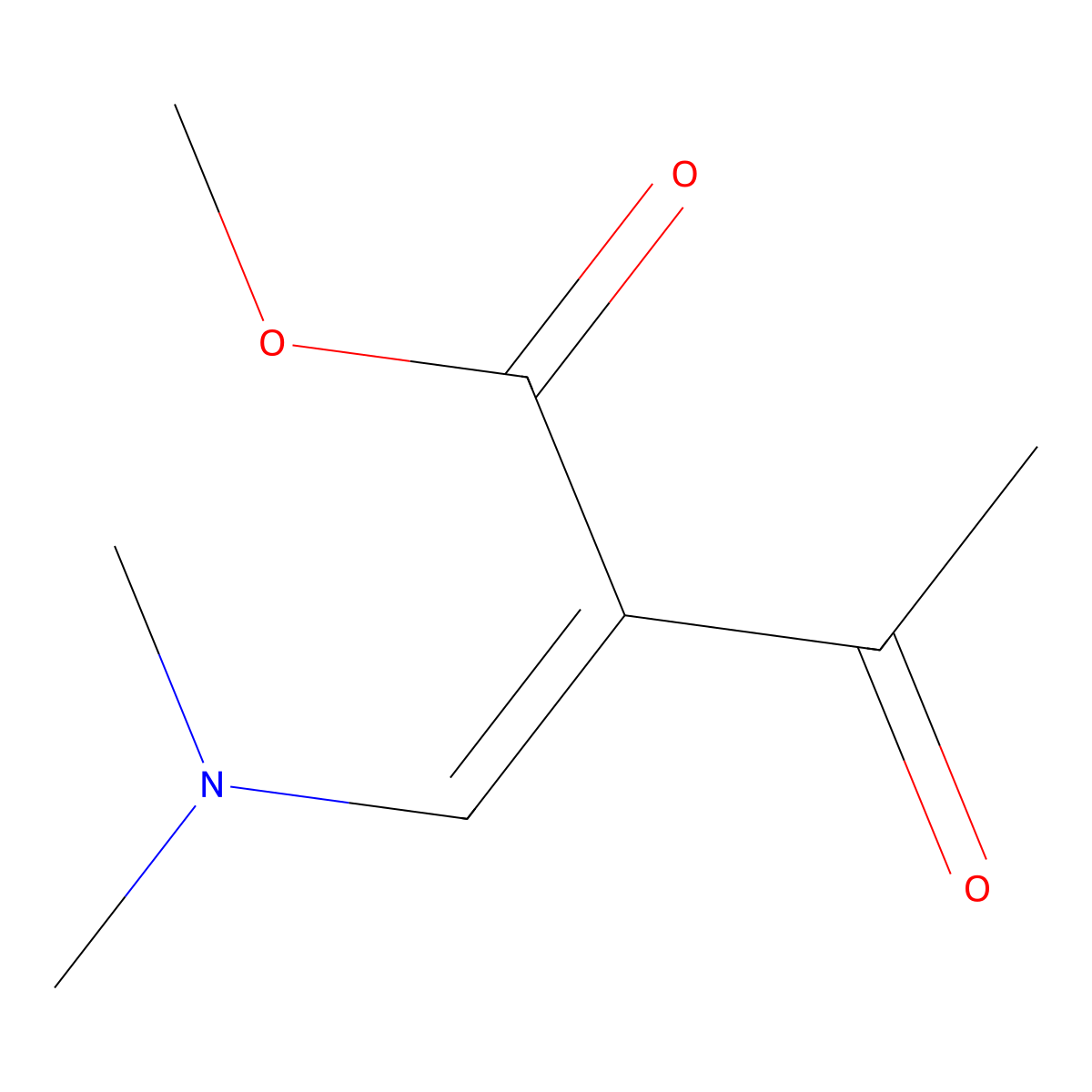 (E)-Methyl 2-((dimethylamino)methylene)-3-oxobutanoate molecular structure, CAS 203186-56-5
