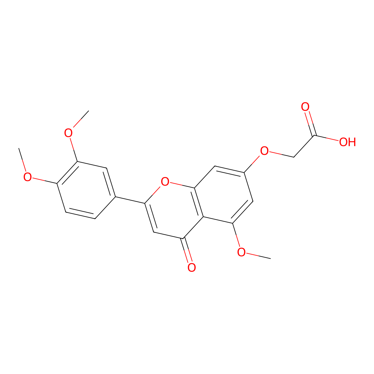 Recoflavone molecular structure, CAS 203191-10-0