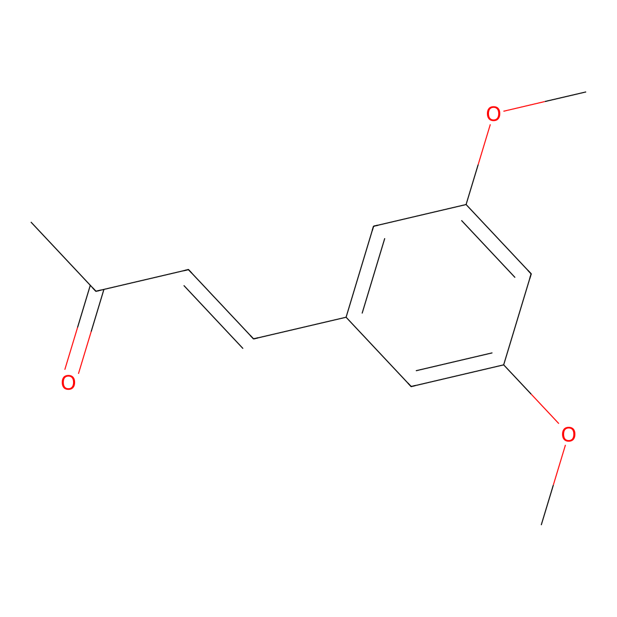 (E)-4-(3,5-dimethoxyphenyl)but-3-en-2-one molecular structure, CAS 203194-35-8