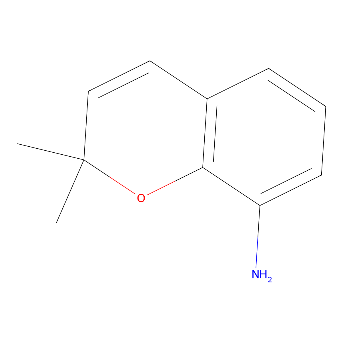 2,2-dimethyl-2H-chromen-8-amine molecular structure, CAS 203195-00-0