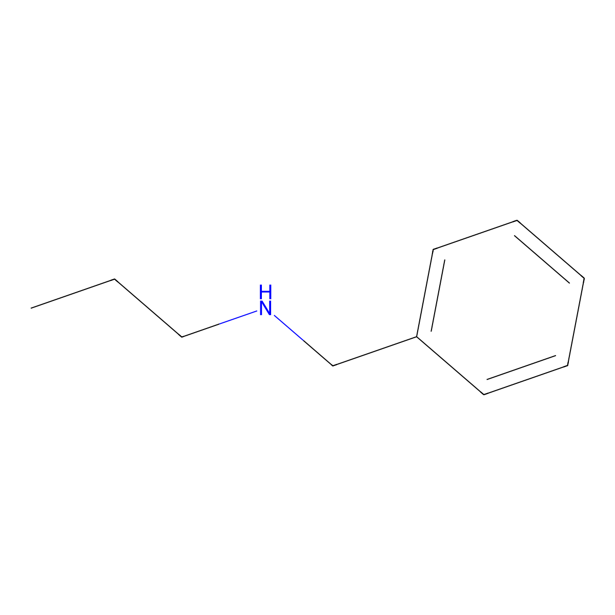 N-Propylbenzylamine molecular structure, CAS 2032-33-9