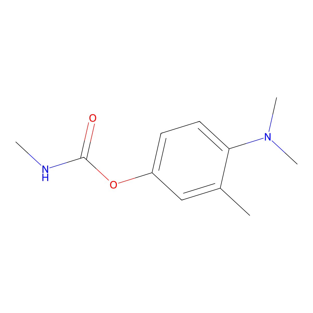 Aminocarb molecular structure, CAS 2032-59-9