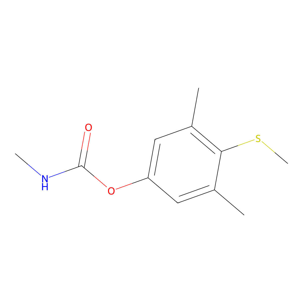 Methiocarb molecular structure, CAS 2032-65-7