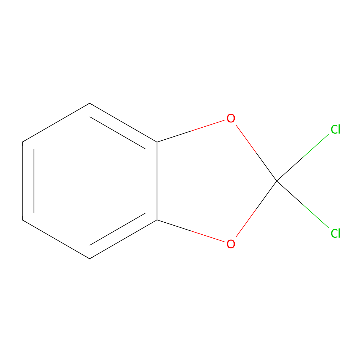 2,2-Dichloro-1,3-benzodioxole molecular structure, CAS 2032-75-9
