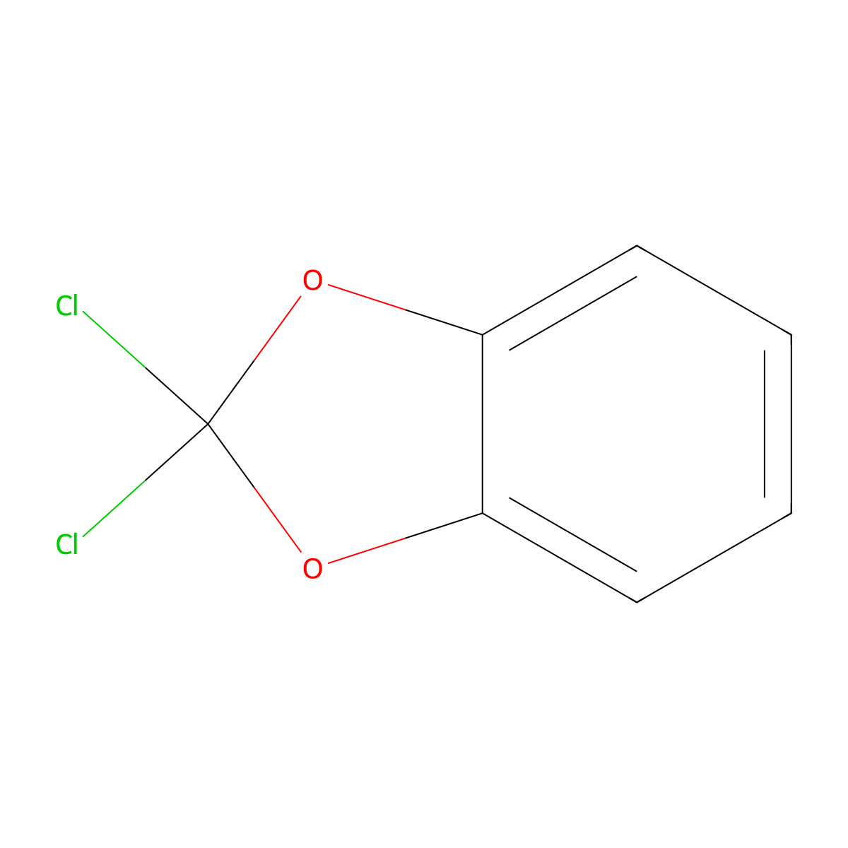 2,2-Dichloro-1,3-benzodioxole molecular structure, CAS 2032-75-9