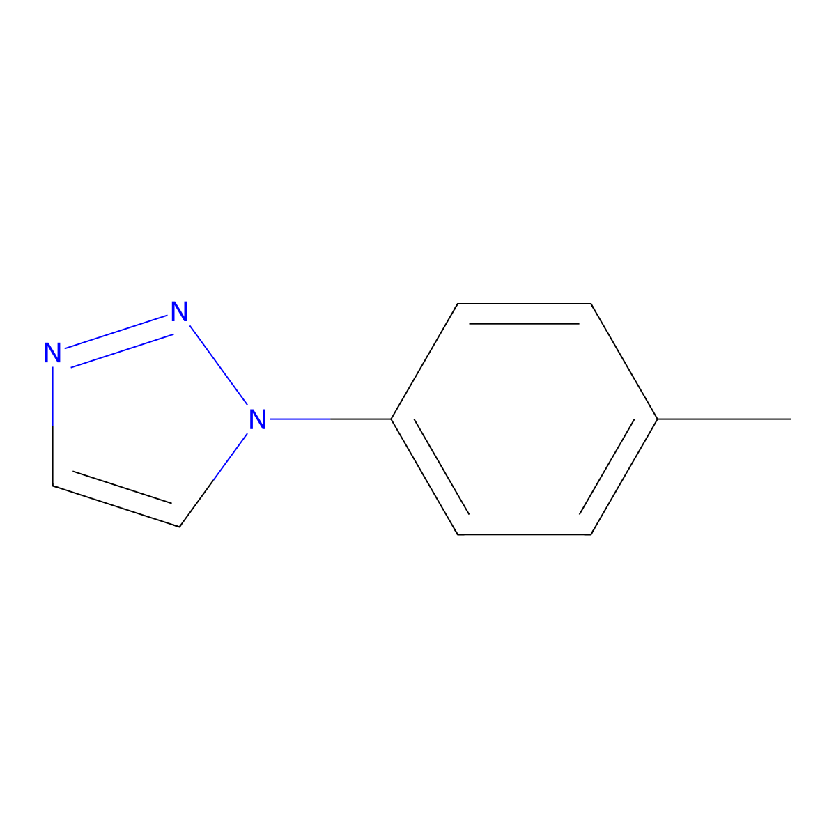 1-p-Tolyl-1H-1,2,3-triazole molecular structure, CAS 20320-18-7