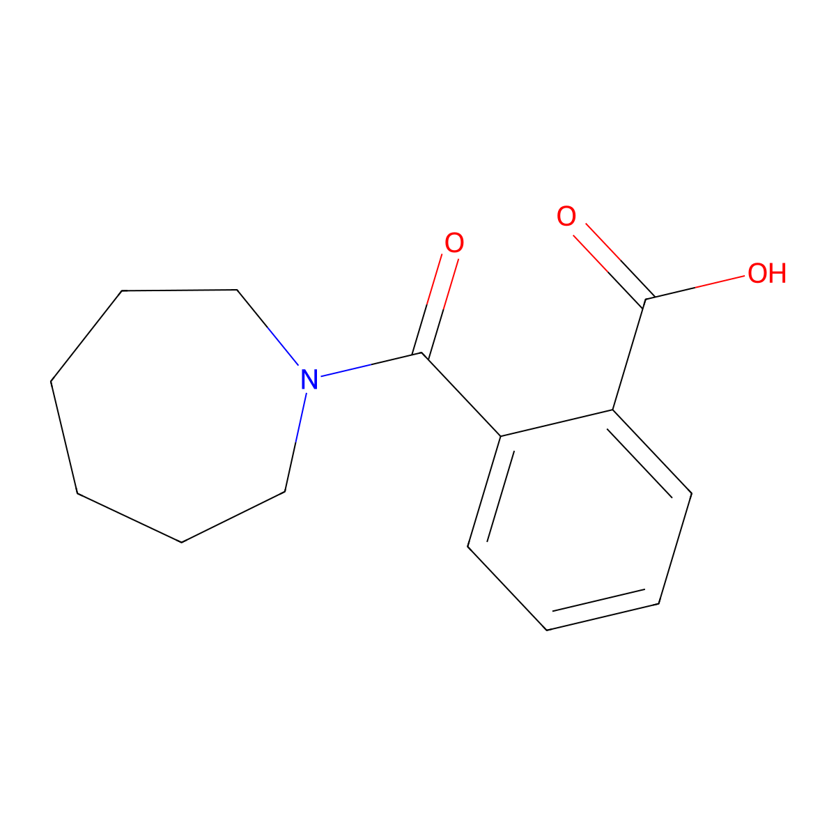 2-(Azepane-1-carbonyl)benzoic acid molecular structure, CAS 20320-45-0