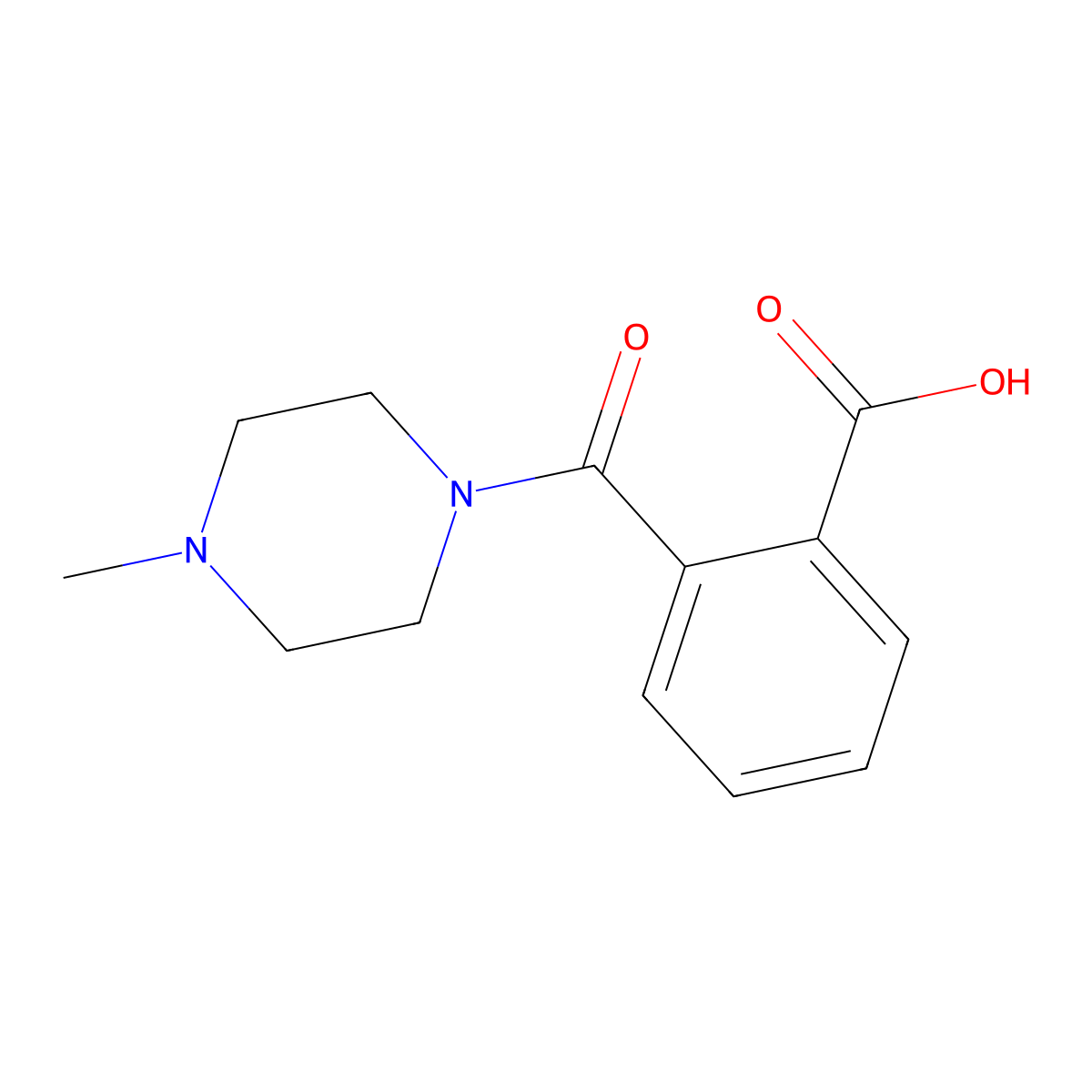 2-(4-Methylpiperazine-1-carbonyl)benzoic acid molecular structure, CAS 20320-46-1