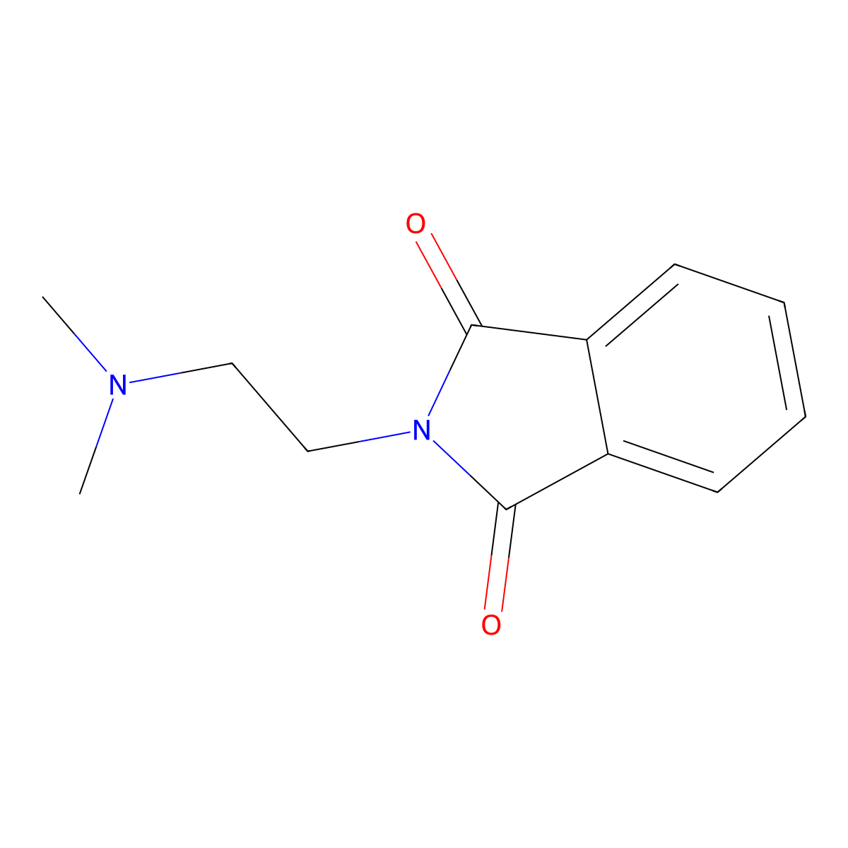 2-[2-(dimethylamino)ethyl]-1H-isoindole-1,3(2H)-dione molecular structure, CAS 20320-52-9