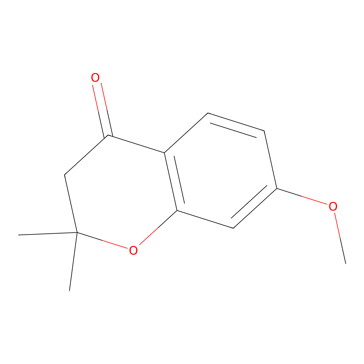 7-methoxy-2,2-dimethyl-3,4-dihydro-2H-1-benzopyran-4-one molecular structure, CAS 20321-73-7