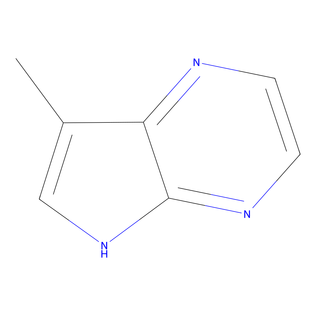 7-Methyl-5H-pyrrolo[2,3-b]pyrazine molecular structure, CAS 20321-99-7