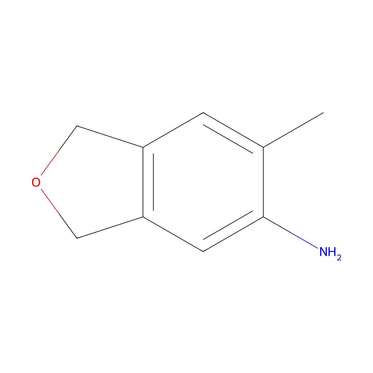 6-Methyl-1,3-dihydroisobenzofuran-5-amine molecular structure, CAS 2032241-74-8