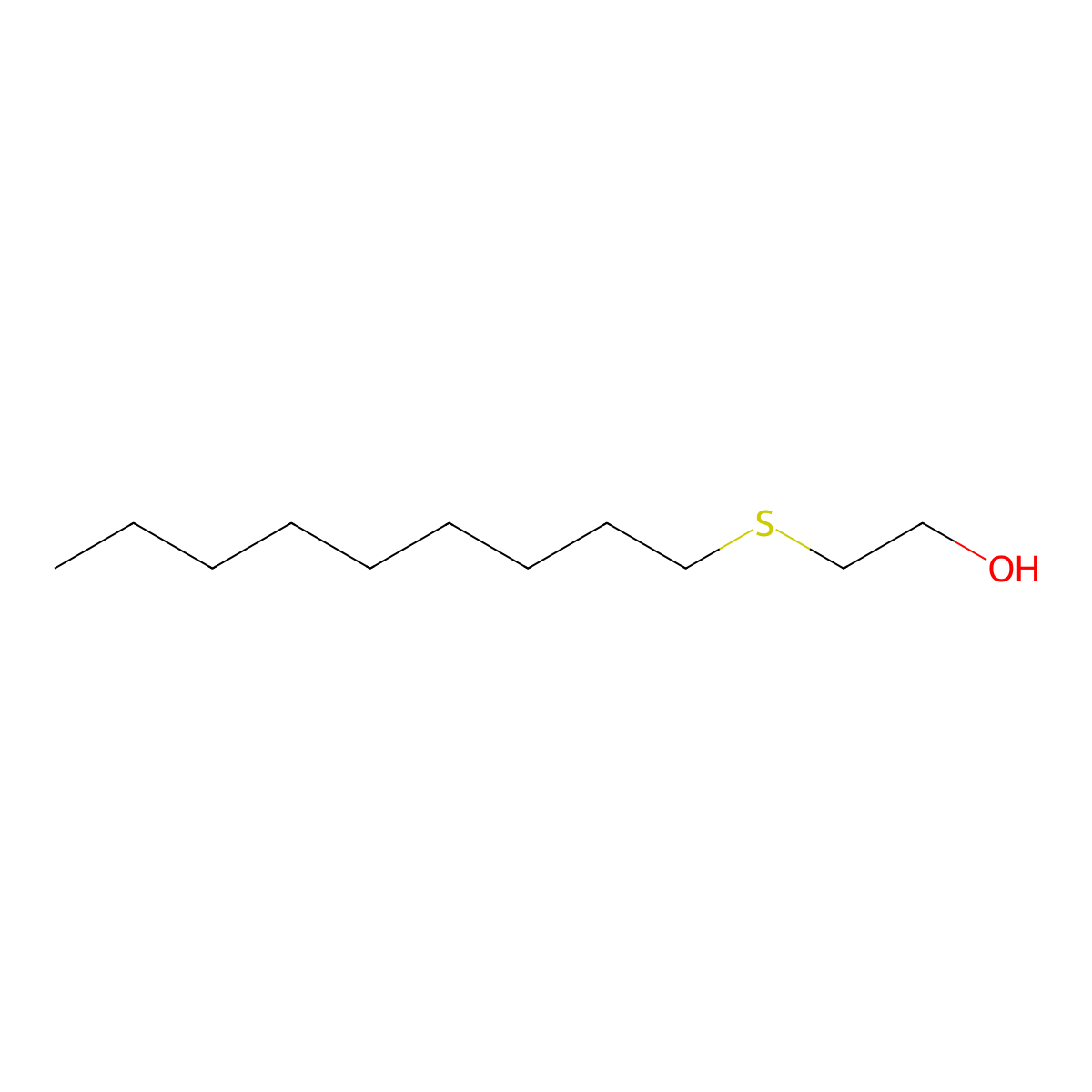2-(Nonylsulfanyl)ethanol molecular structure, CAS 20323-24-4