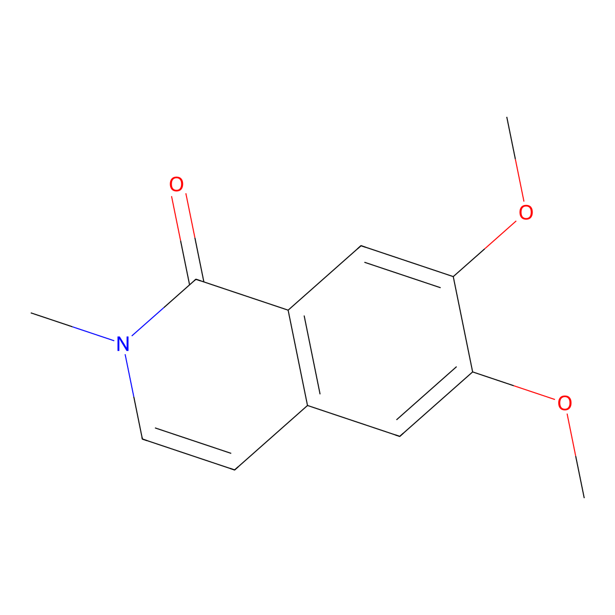 6,7-Dimethoxy-2-methylisoquinolin-1(2H)-one molecular structure, CAS 20323-75-5
