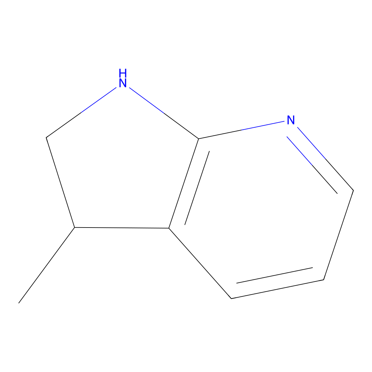 3-Methyl-2,3-dihydro-1H-pyrrolo[2,3-b]pyridine molecular structure, CAS 2032381-79-4