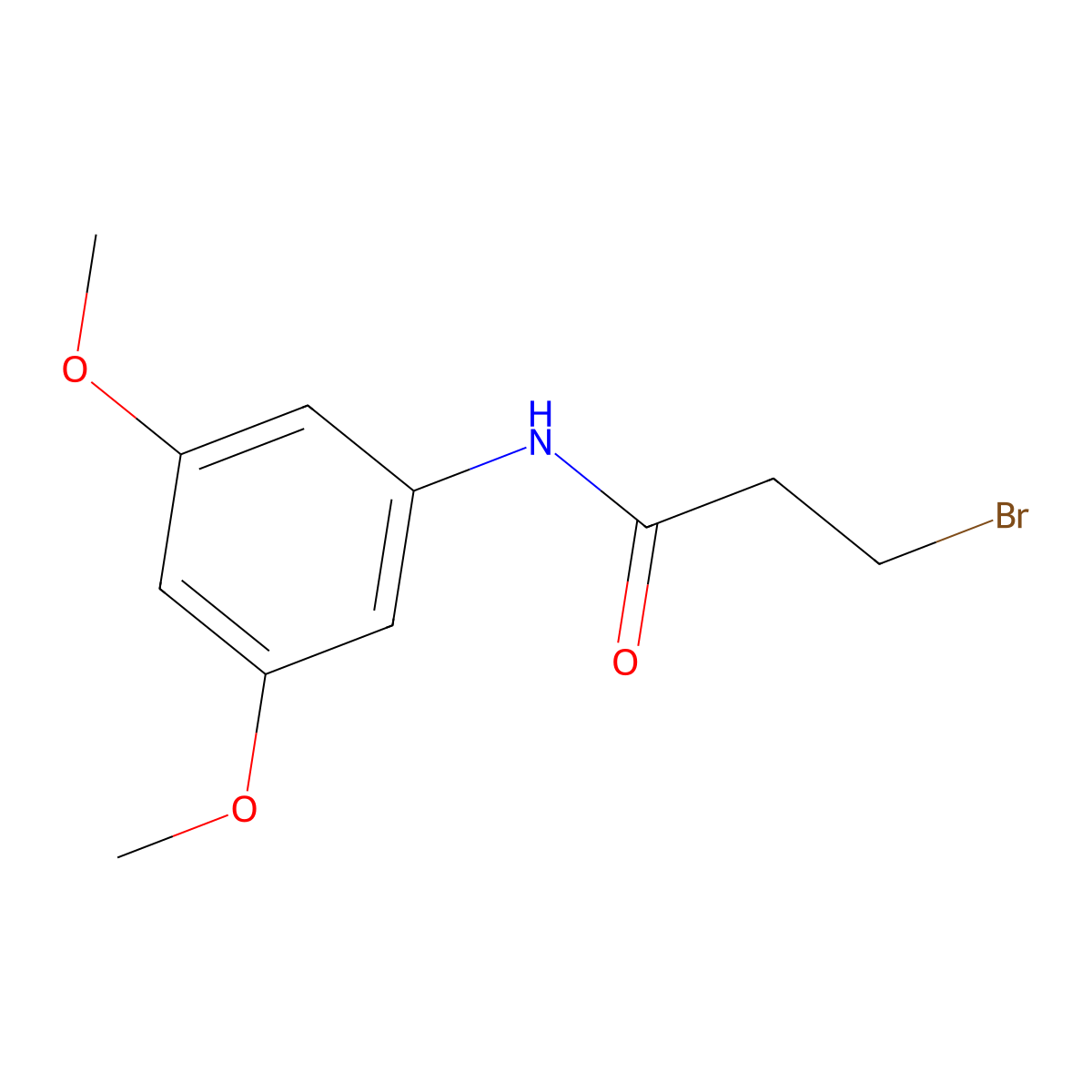 3-Bromo-n-(3,5-dimethoxyphenyl)propanamide molecular structure, CAS 20324-02-1