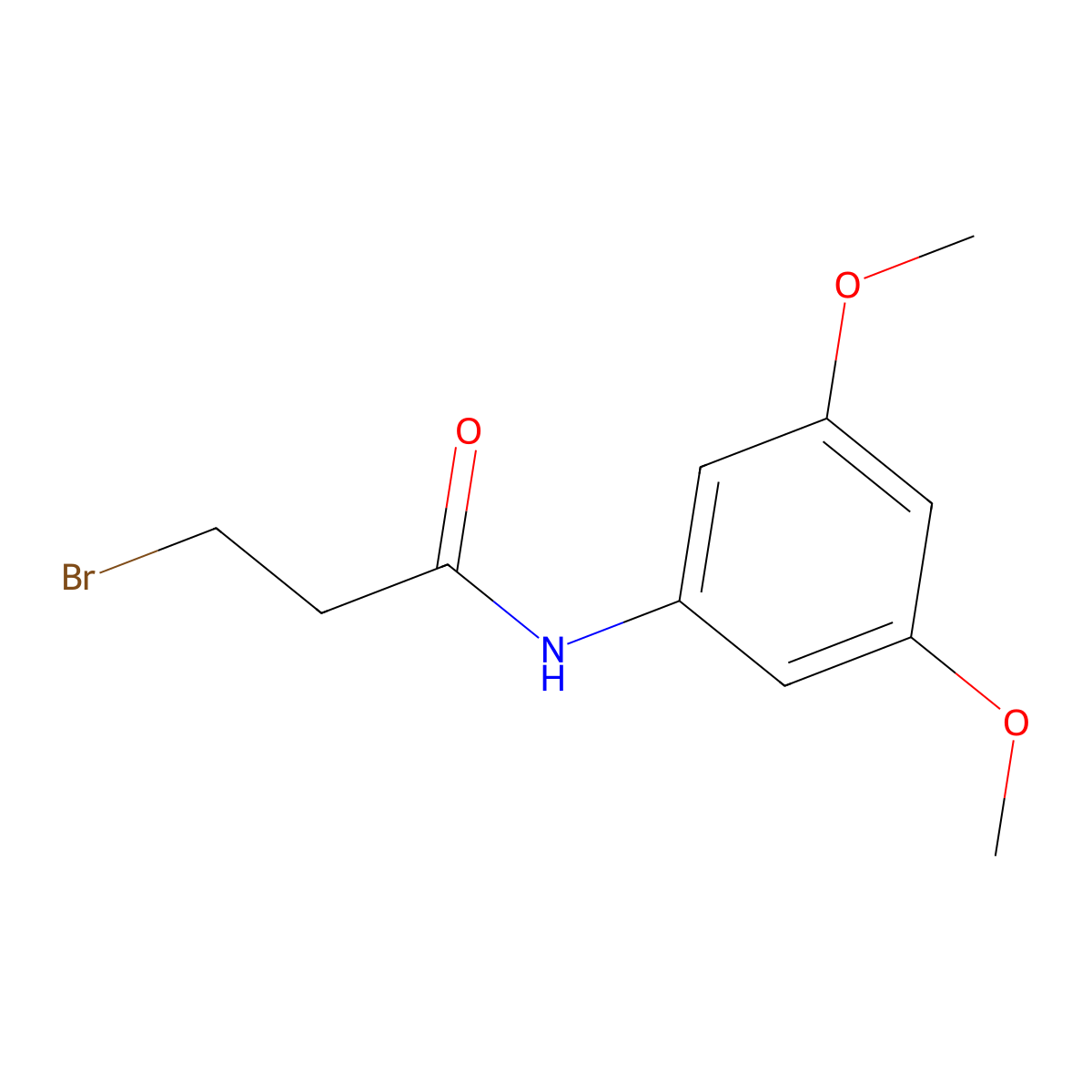 3-Bromo-n-(3,5-dimethoxyphenyl)propanamide molecular structure, CAS 20324-02-1
