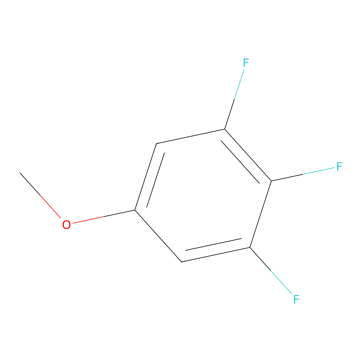 1,2,3-Trifluoro-5-methoxybenzene molecular structure, CAS 203245-17-4