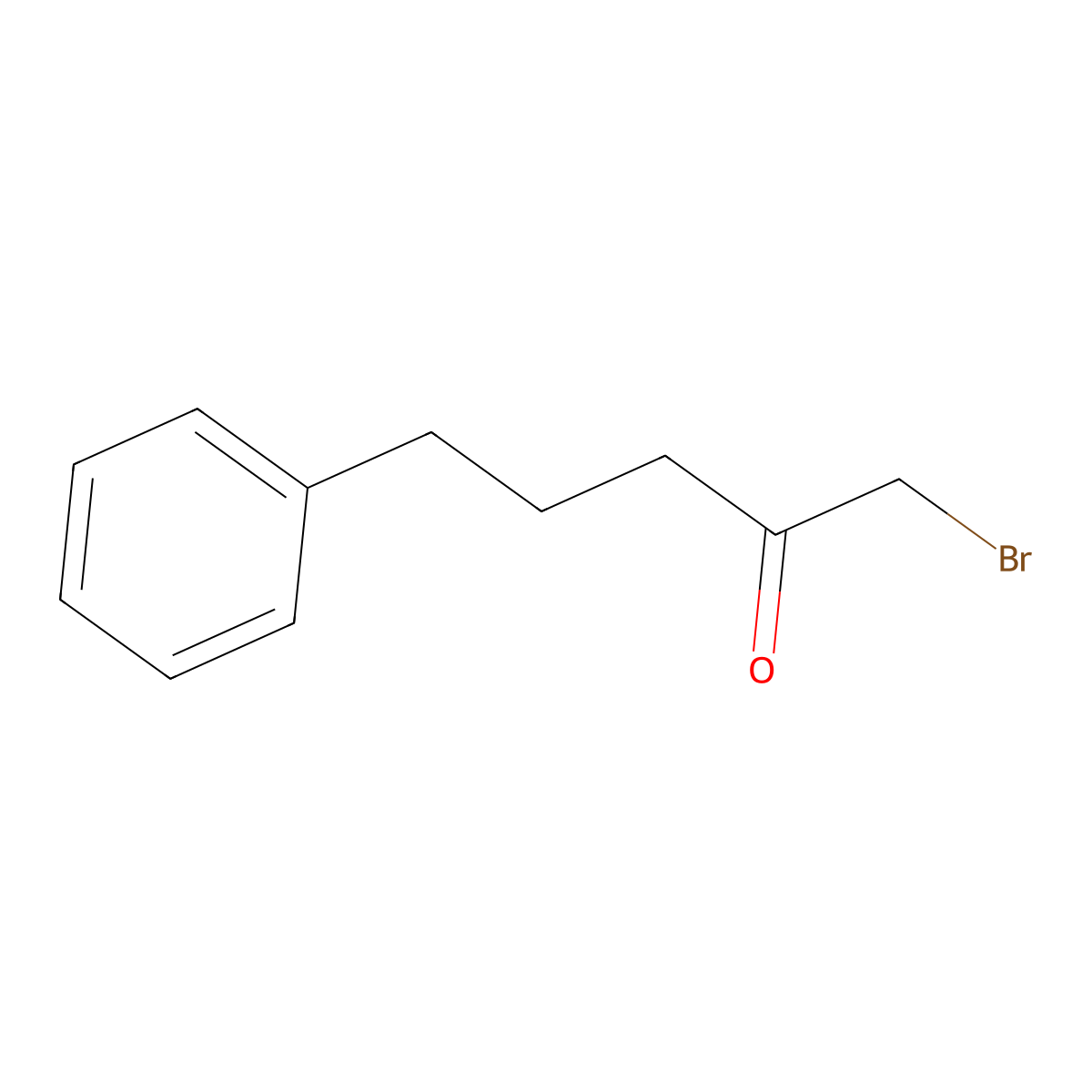 1-Bromo-5-phenylpentan-2-one molecular structure, CAS 203246-61-1