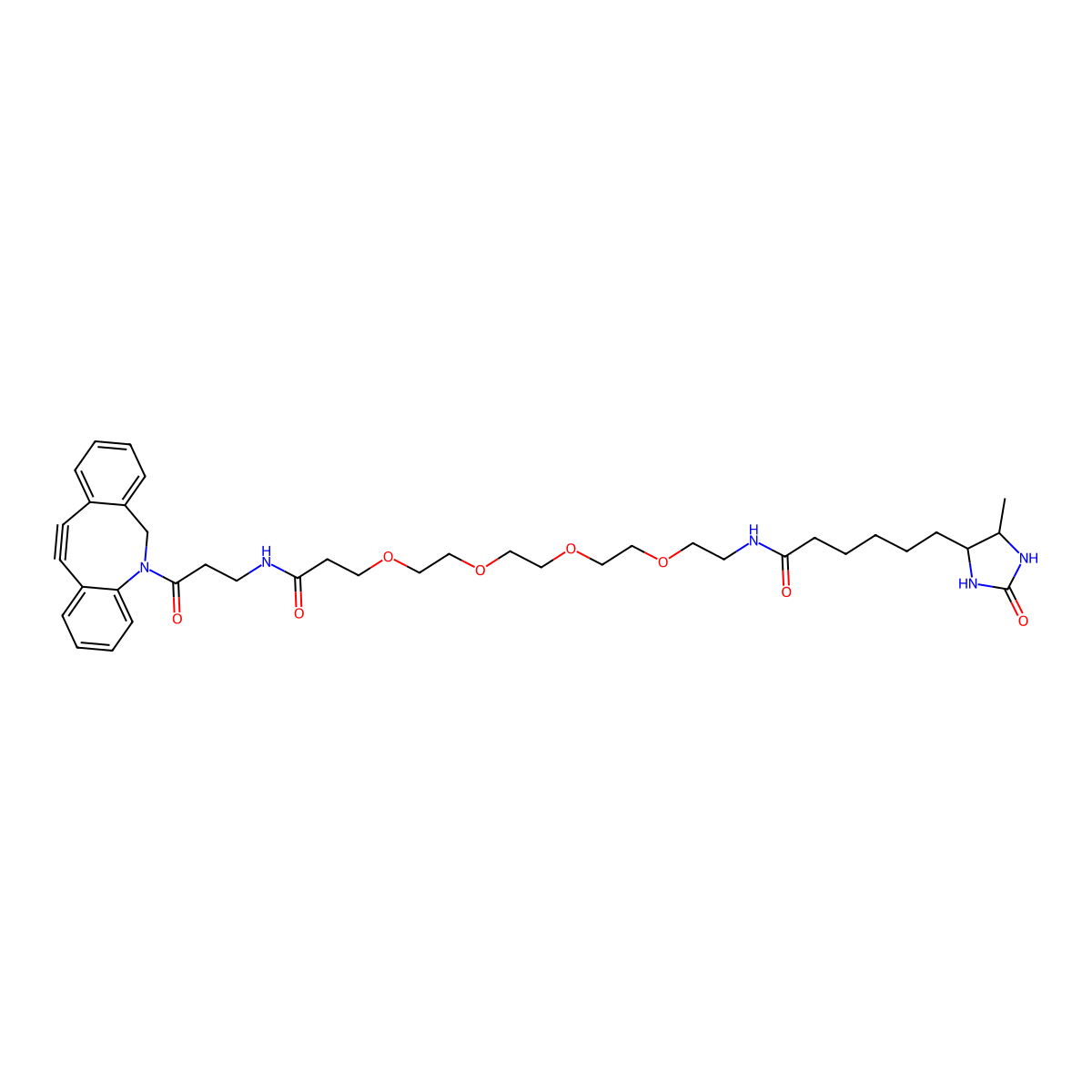 DBCO-PEG4-Desthiobiotin molecular structure, CAS 2032788-37-5