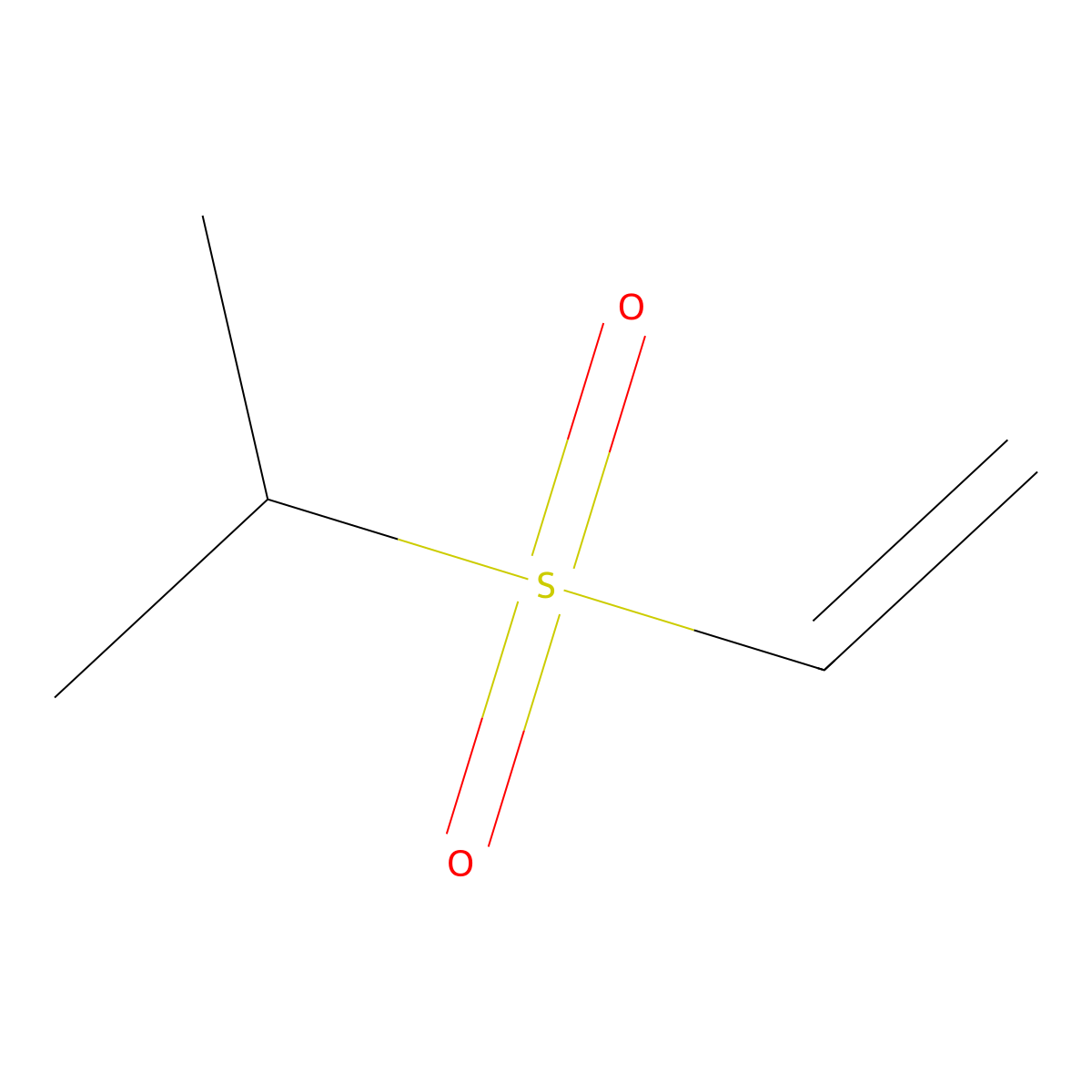 2-(Ethenesulfonyl)propane molecular structure, CAS 20329-64-0