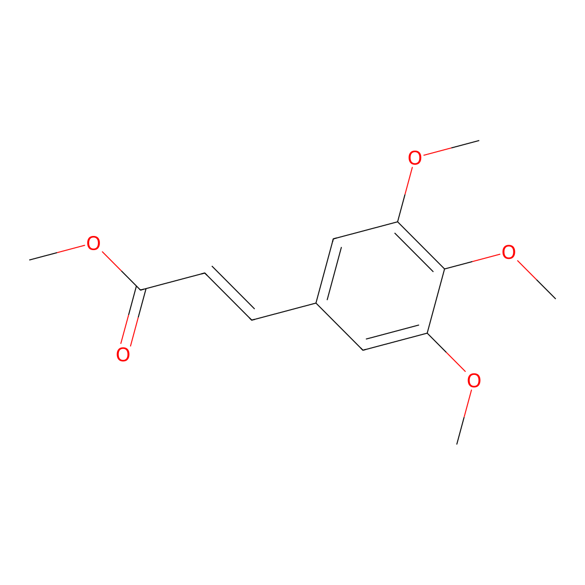 Methyl 3,4,5-trimethoxycinnamate molecular structure, CAS 20329-96-8