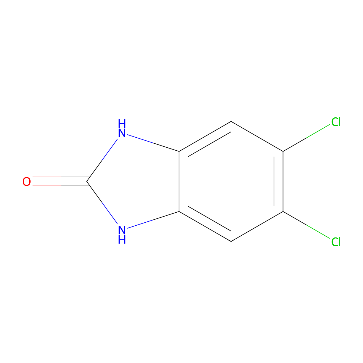5,6-Dichloro-1,3-Dihydro-2H-Benzimidazol-2-One molecular structure, CAS 2033-29-6