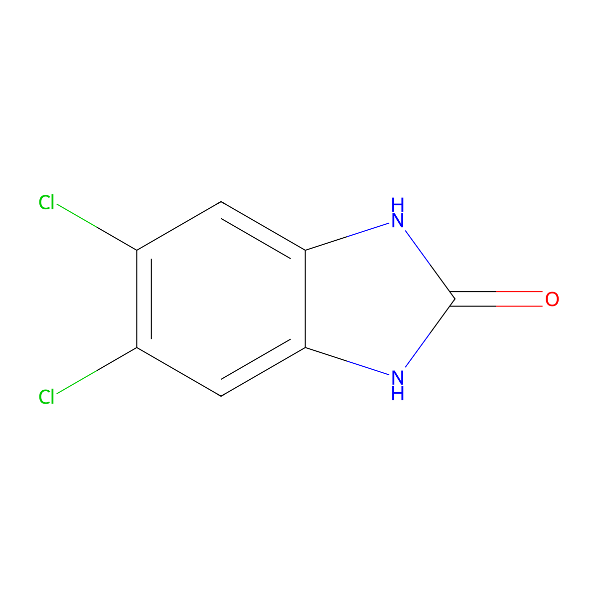 5,6-Dichloro-1,3-Dihydro-2H-Benzimidazol-2-One molecular structure, CAS 2033-29-6