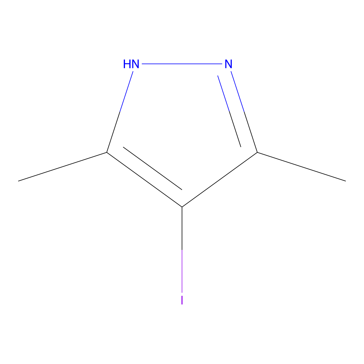 3,5-Dimethyl-4-iodo-1H-pyrazole molecular structure, CAS 2033-45-6