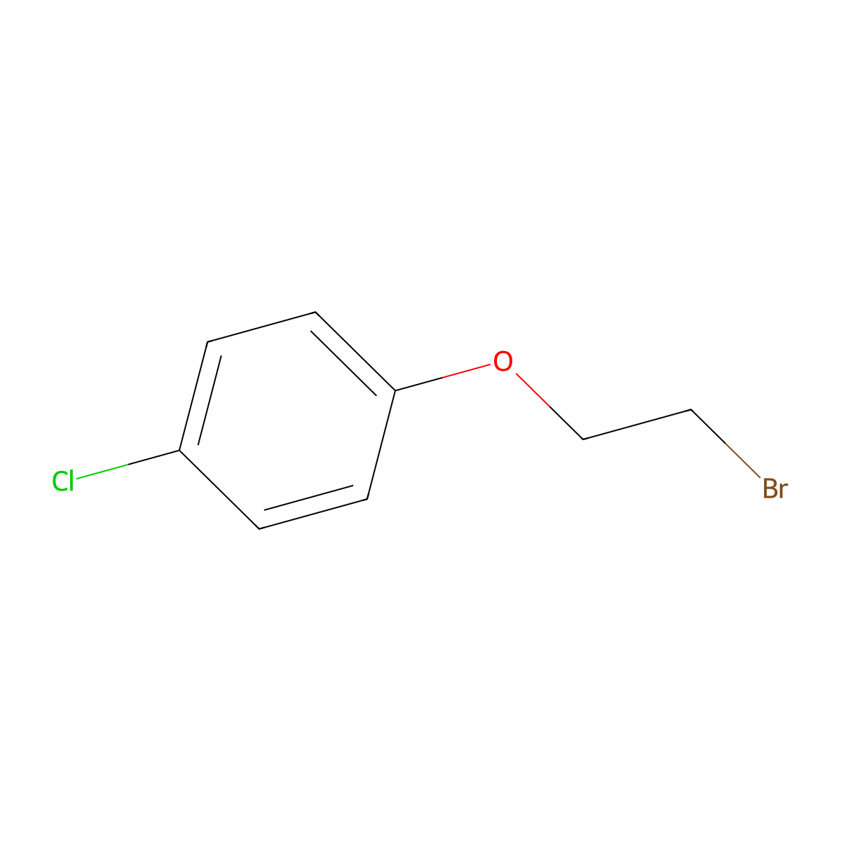 1-(2-Bromoethoxy)-4-chlorobenzene molecular structure, CAS 2033-76-3
