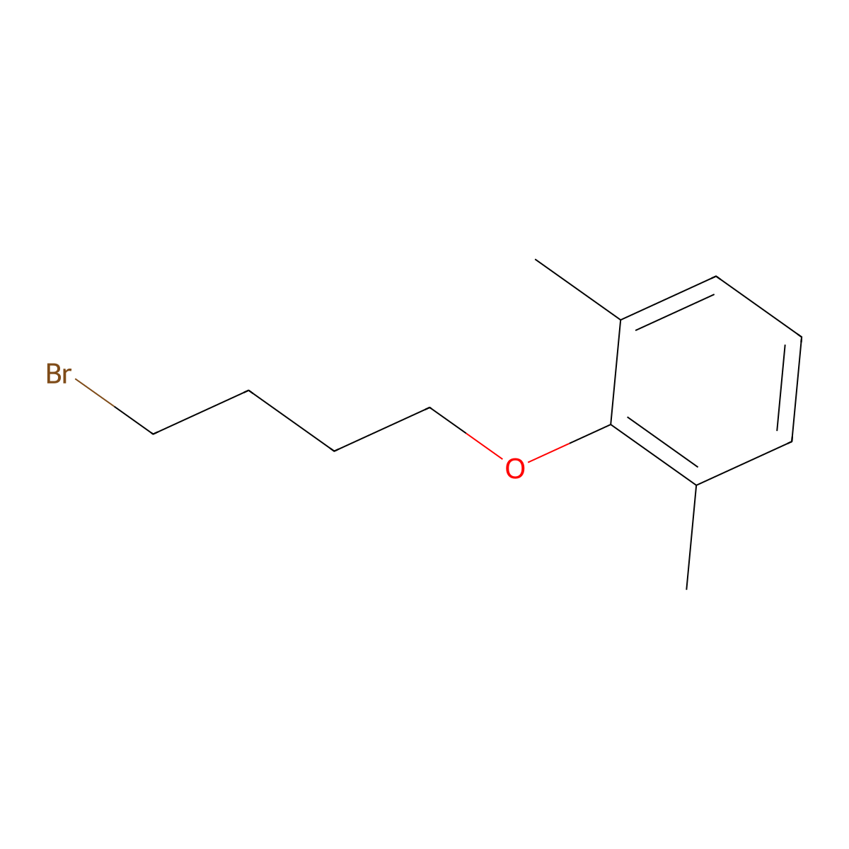 2-(4-Bromobutoxy)-1,3-dimethylbenzene molecular structure, CAS 2033-84-3