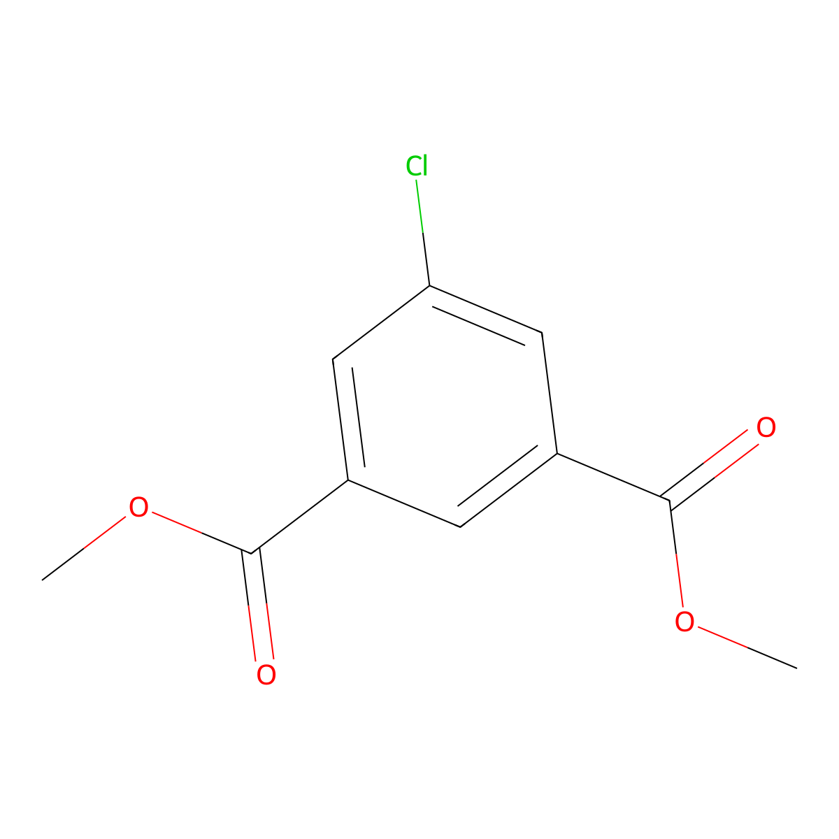 Dimethyl 5-chloroisophthalate molecular structure, CAS 20330-90-9