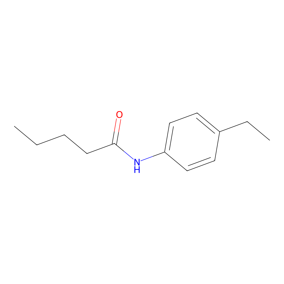 N-(4-ethylphenyl)pentanamide molecular structure, CAS 20330-96-5