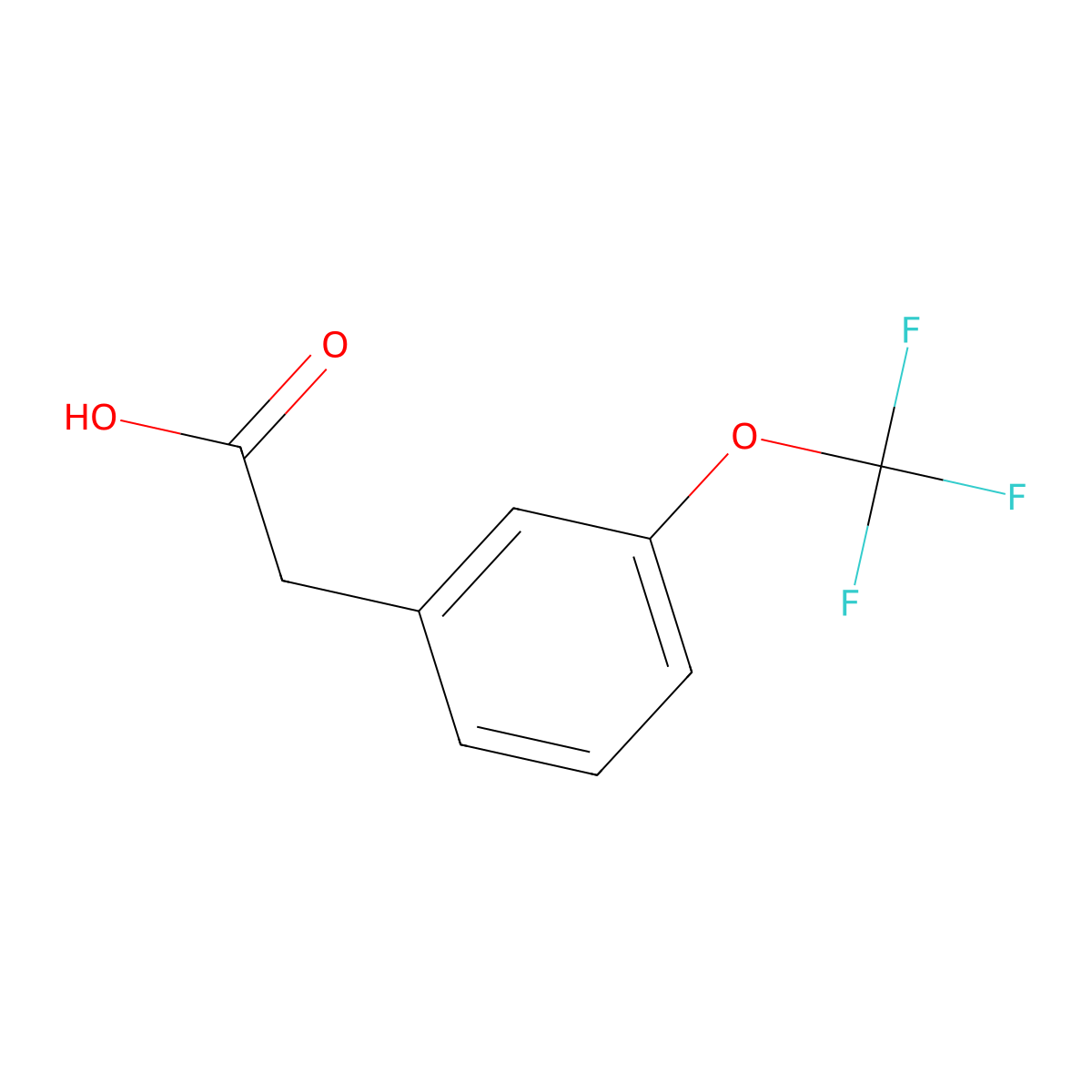 3-(Trifluoromethoxy)phenylacetic Acid molecular structure, CAS 203302-97-0