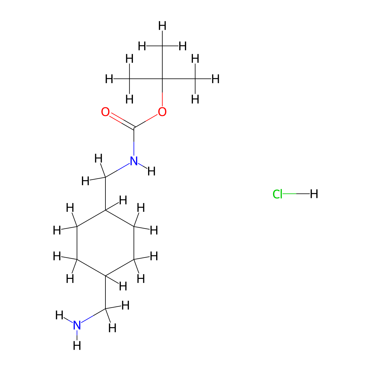 Boc-1,4-cis-damch HCl molecular structure, CAS 203306-83-6