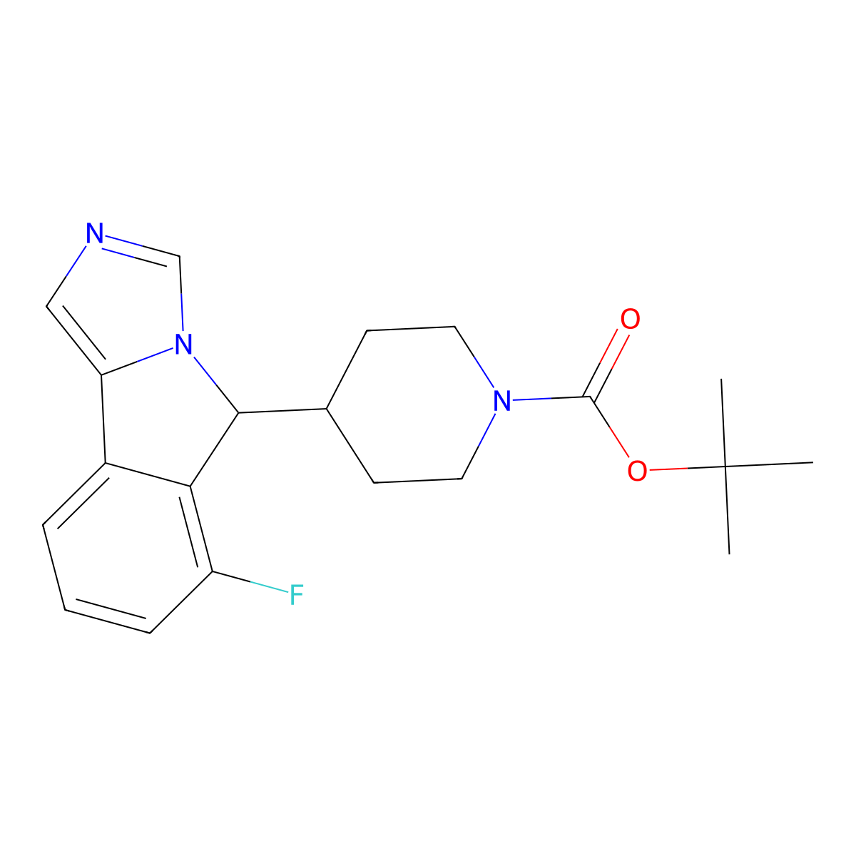 5-(1-Boc-4-piperidyl)-6-fluoro-5H-imidazo[5,1-a]isoindole molecular structure, CAS 2033173-31-6