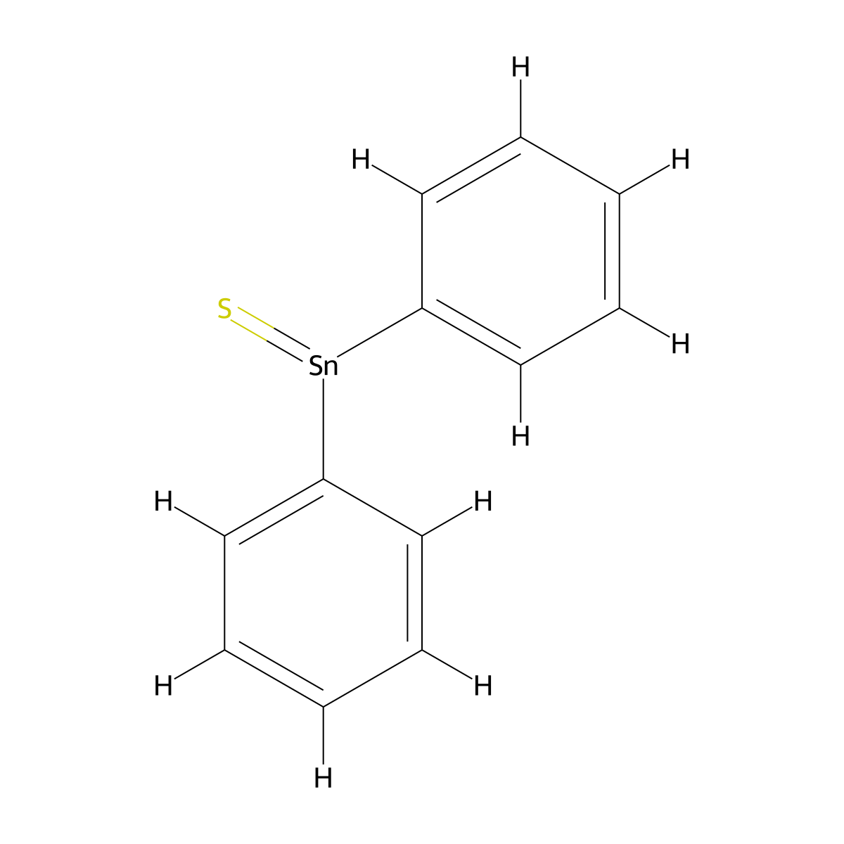 Diphenylthioxostannane molecular structure, CAS 20332-10-9