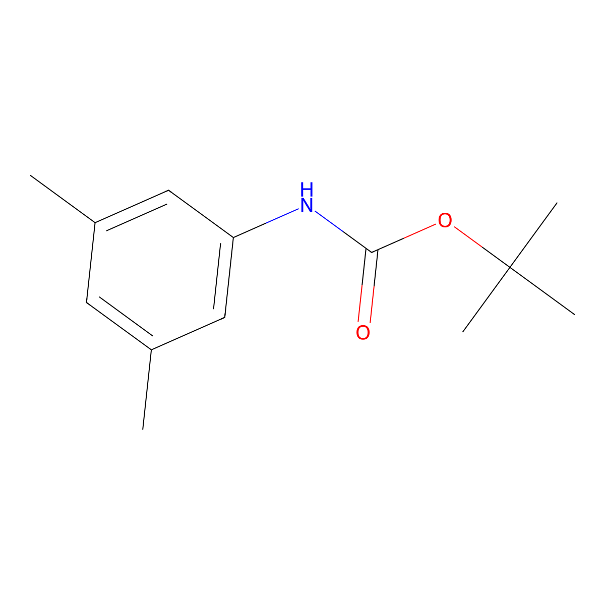 Tert-butyl (3,5-dimethylphenyl)carbamate molecular structure, CAS 203321-89-5
