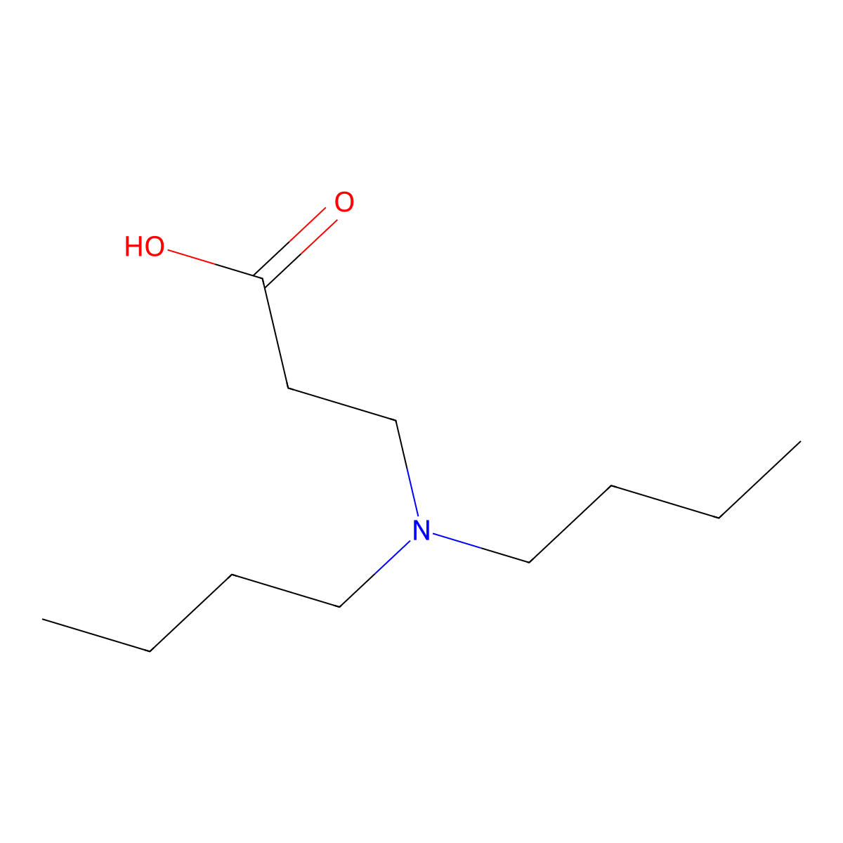 3-(Dibutylamino)propanoic acid molecular structure, CAS 20333-96-4