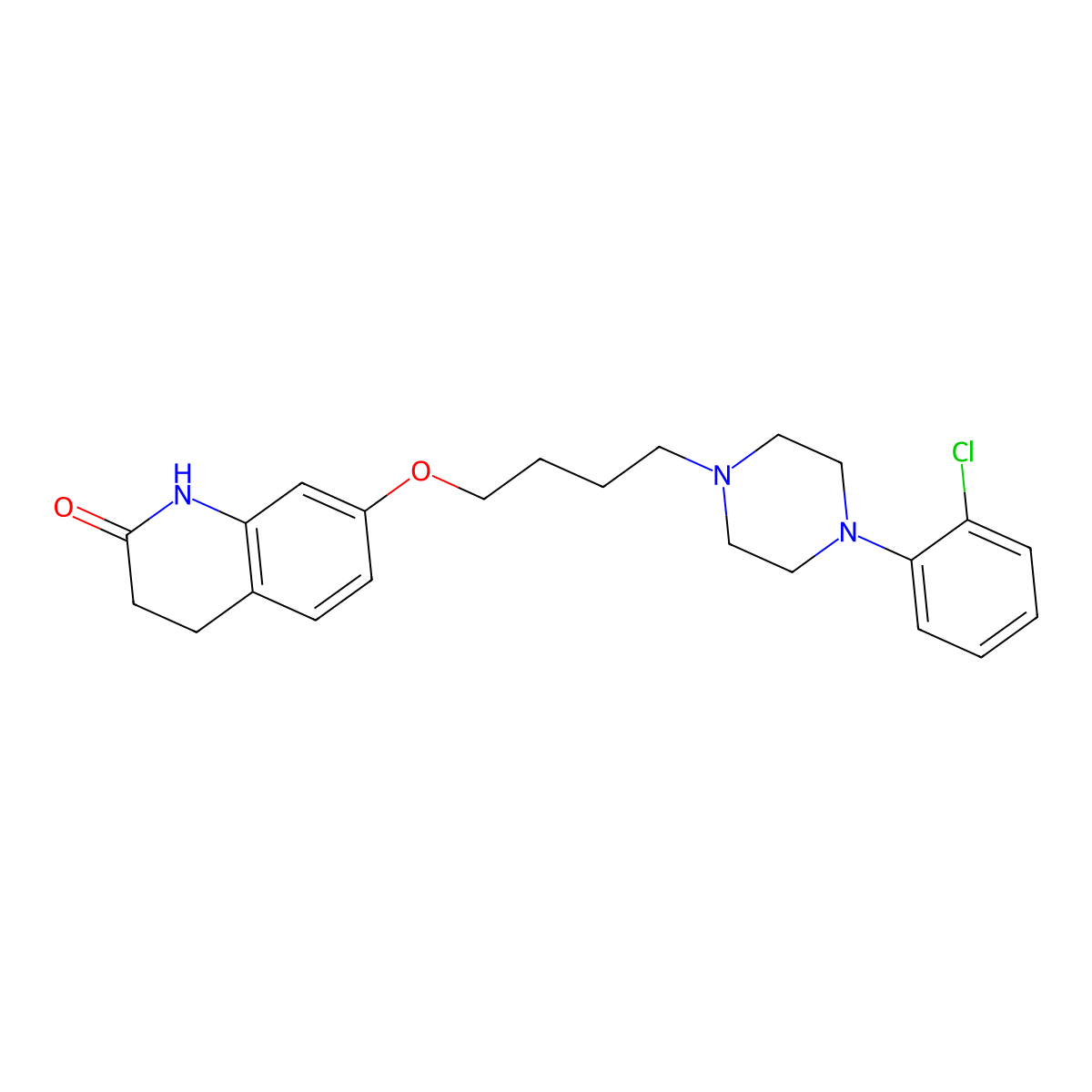 Deschloroaripiprazole molecular structure, CAS 203395-81-7