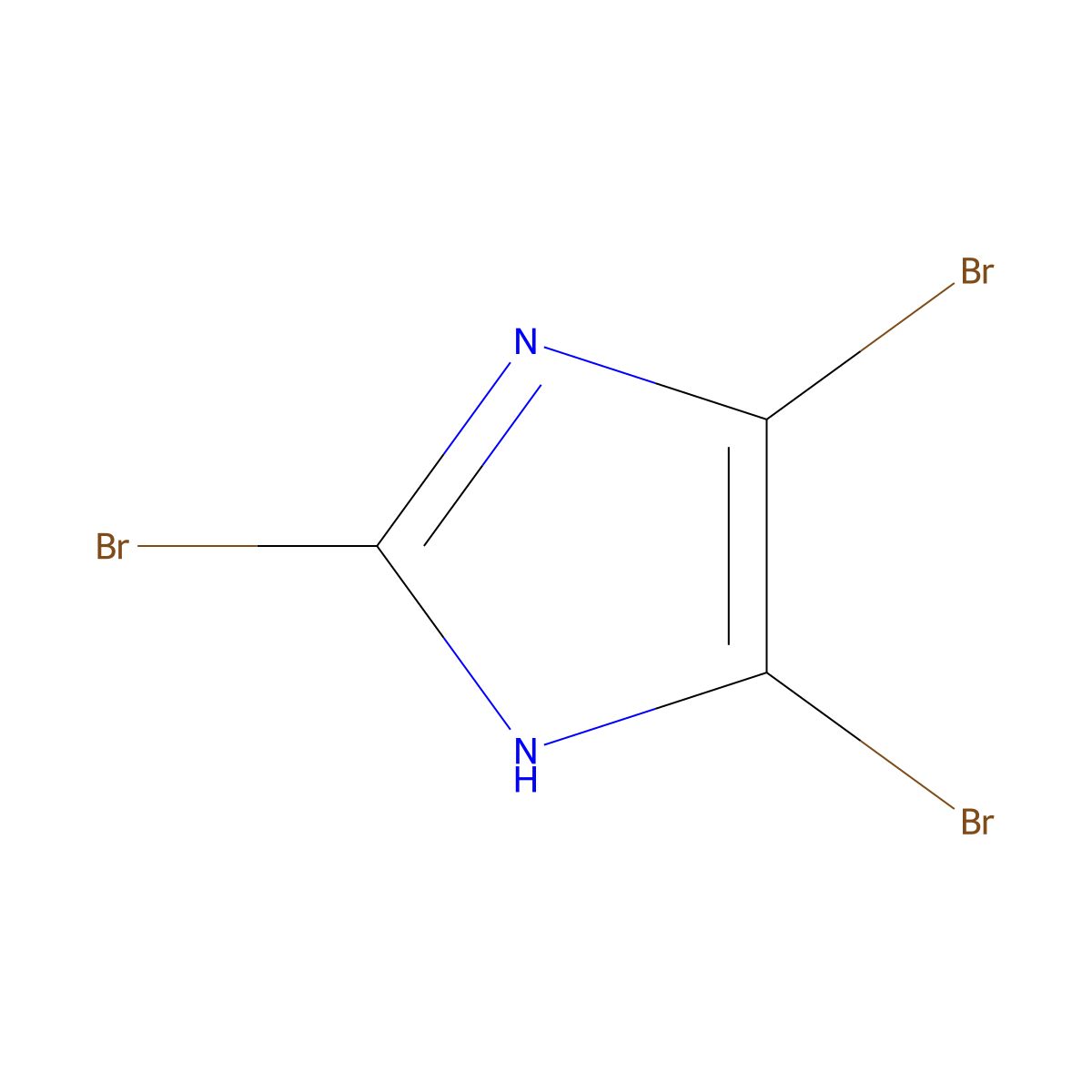 2,4,5-Tribromoimidazole molecular structure, CAS 2034-22-2