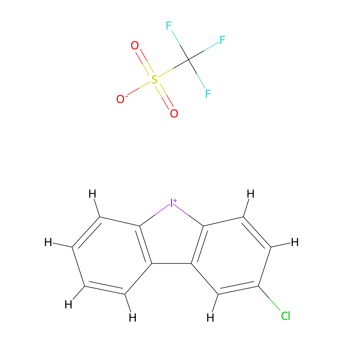 2-ChlorodibenZo[b,d]iodol-5-ium trifluoromethanesulfonate molecular structure, CAS 2034118-55-1