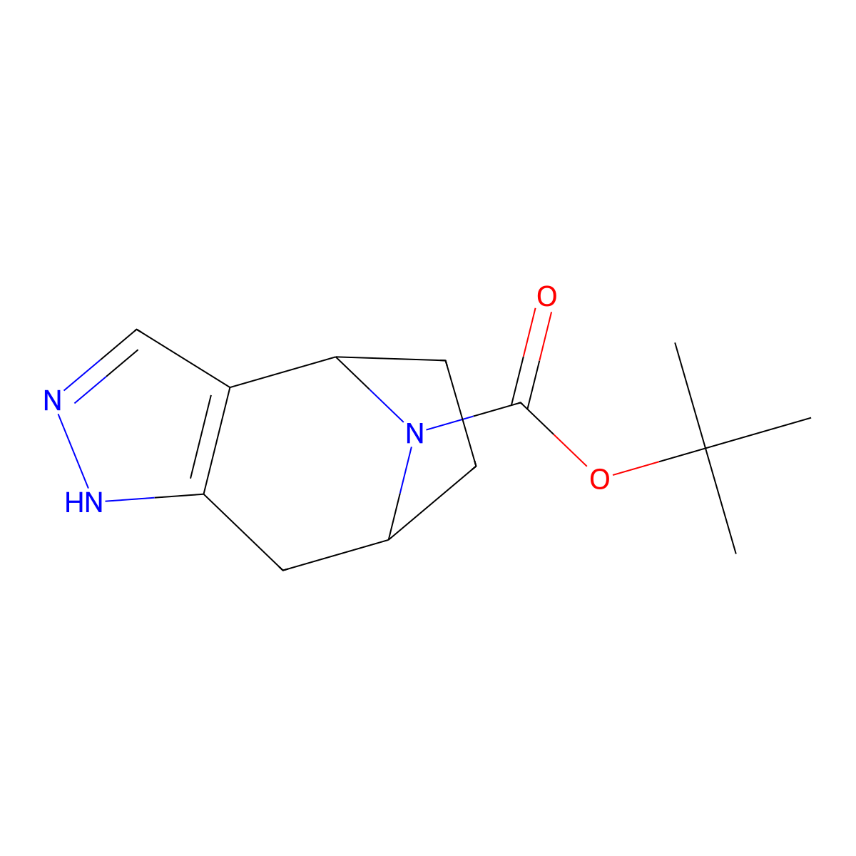 Tert-butyl 4,5,11-triazatricyclo[6.2.1.0,2,6]undeca-2(6),3-diene-11-carboxylate molecular structure, CAS 2034154-31-7