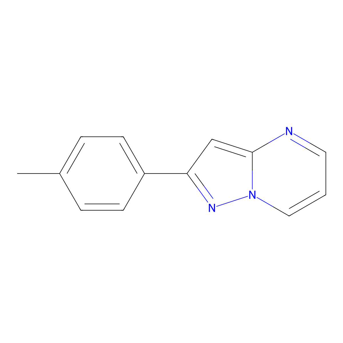 2-(4-Methylphenyl)pyrazolo[1,5-a]pyrimidine molecular structure, CAS 2034157-38-3